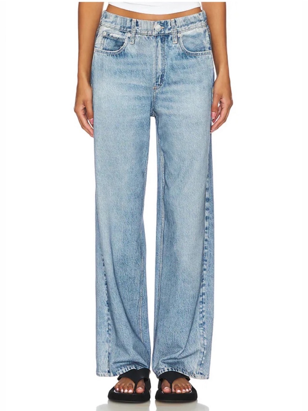 Rag & Bone Jeans Wide Leg in Light Wash